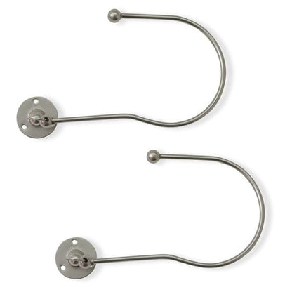 Jones Swing Embrace Metal Curtain Holdbacks (Pair) - Matt Nickel
