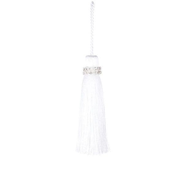 Jones Tiffany Key Tassel - White
