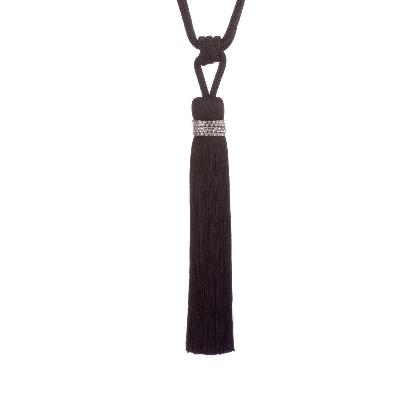 Jones Tiffany Tassel Tieback - Black