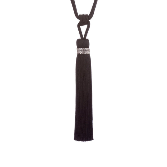 Jones Tiffany Tassel Tieback - Black