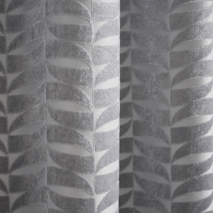 Kendal Pair of Eyelet Curtains by Curtina in Silver - Pair of Eyelet Curtains - Curtina