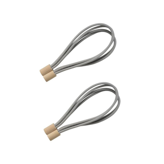 Laura Ashley Adelie Magnetic Tiebacks (Pair) - Grey