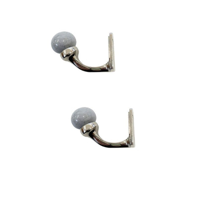 Laura Ashley Bertie Metal Curtain Tieback Hooks (Pair) - Dove