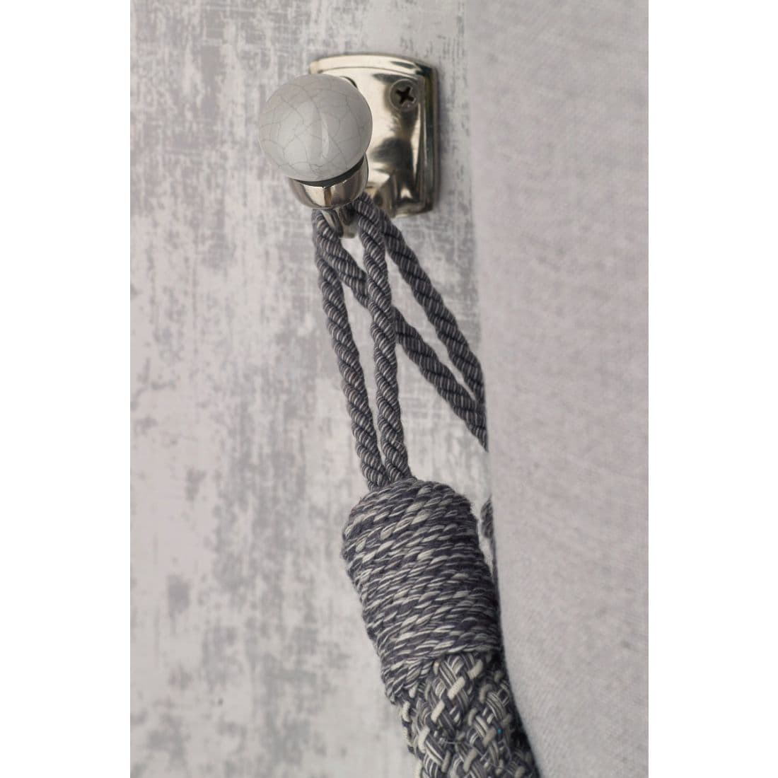 Laura Ashley Bertie Metal Curtain Tieback Hooks (Pair) - Dove