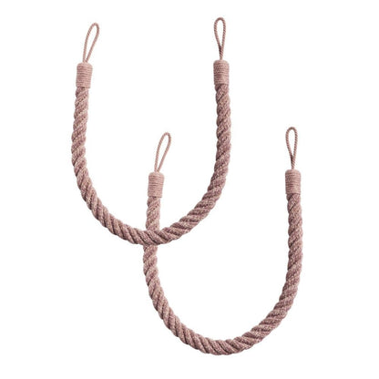 Laura Ashley Felton Rope Tiebacks (Pair) - Blush