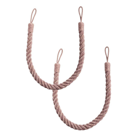 Laura Ashley Felton Rope Tiebacks (Pair) - Blush