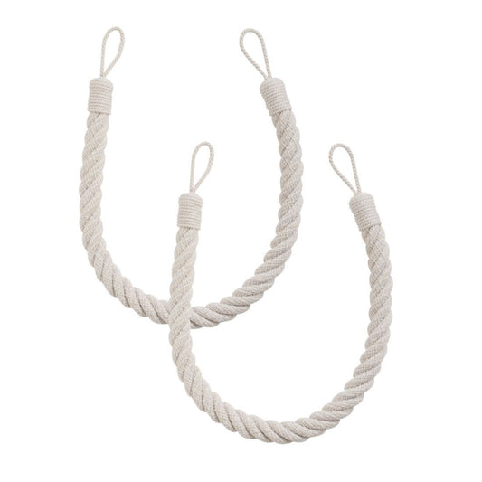 Laura Ashley Felton Rope Tiebacks (Pair) - Dove Grey