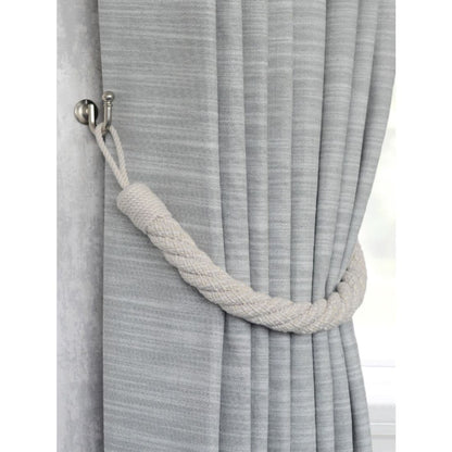 Laura Ashley Felton Rope Tiebacks (Pair) - Dove Grey