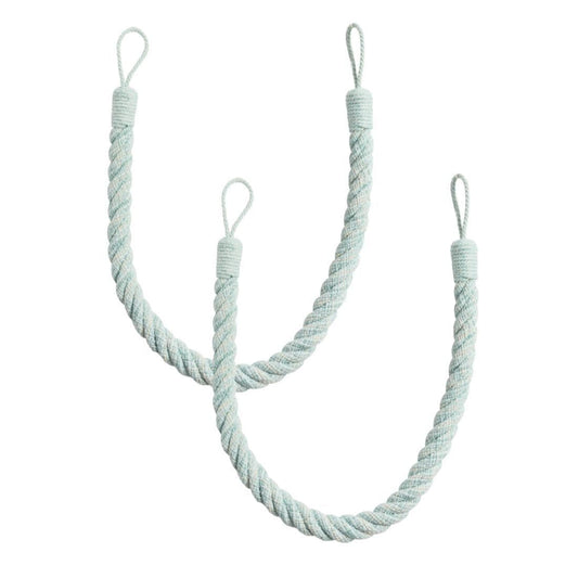 Laura Ashley Felton Rope Tiebacks (Pair) - Duck Egg