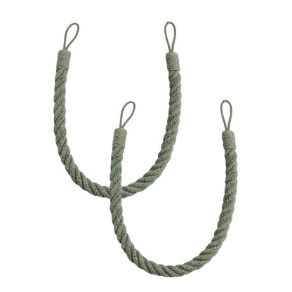 Laura Ashley Felton Rope Tiebacks (Pair) - Eucalyptus