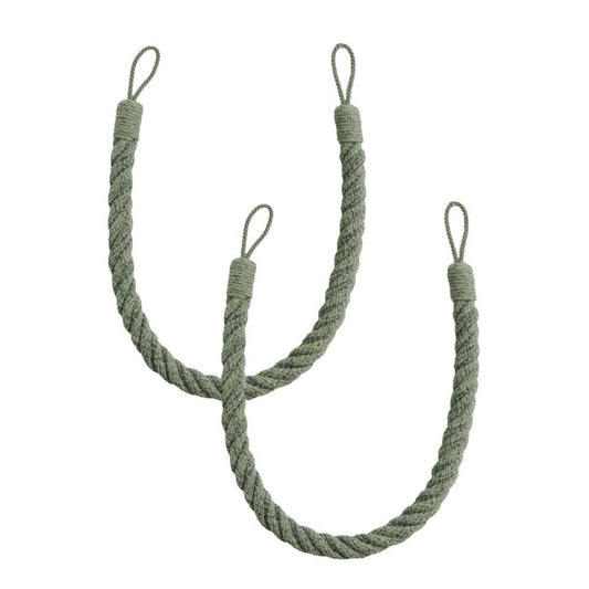 Laura Ashley Felton Rope Tiebacks (Pair) - Eucalyptus