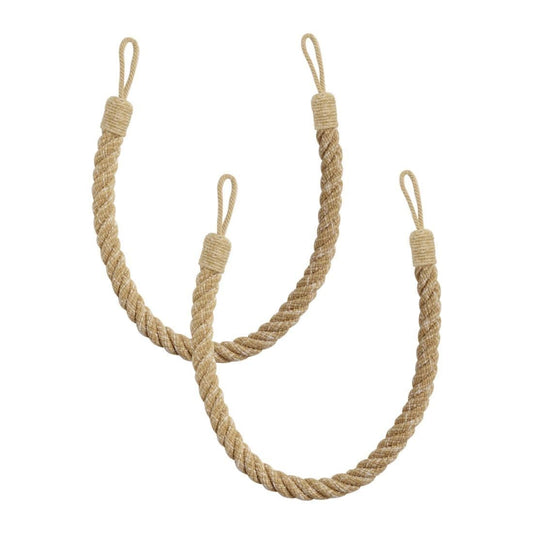 Laura Ashley Felton Rope Tiebacks (Pair) - Gold