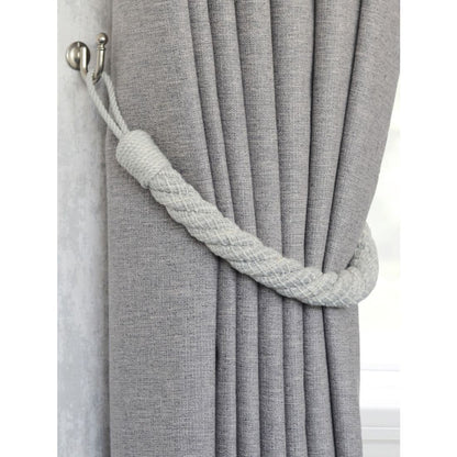 Laura Ashley Felton Rope Tiebacks (Pair) - Pale Steel