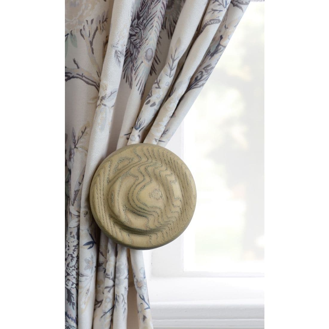 Laura Ashley Haywood Wooden Curtain Holdback - Washed Oak