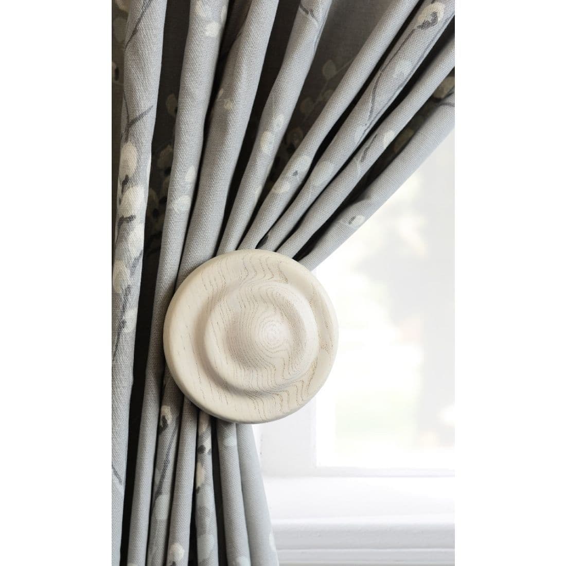 Laura Ashley Haywood Wooden Curtain Holdback - White