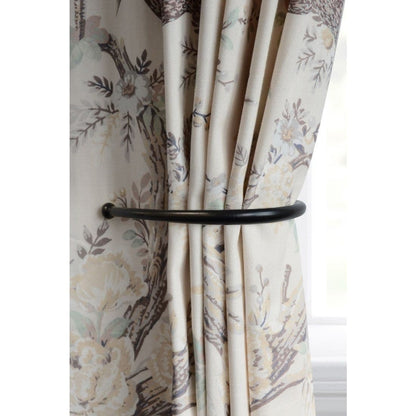 Laura Ashley Metal Curtain Holdbacks (Pair) - Black