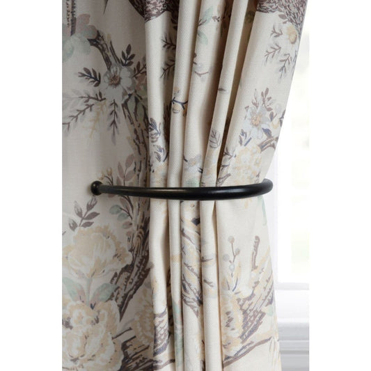 Laura Ashley Metal Curtain Holdbacks (Pair) - Black