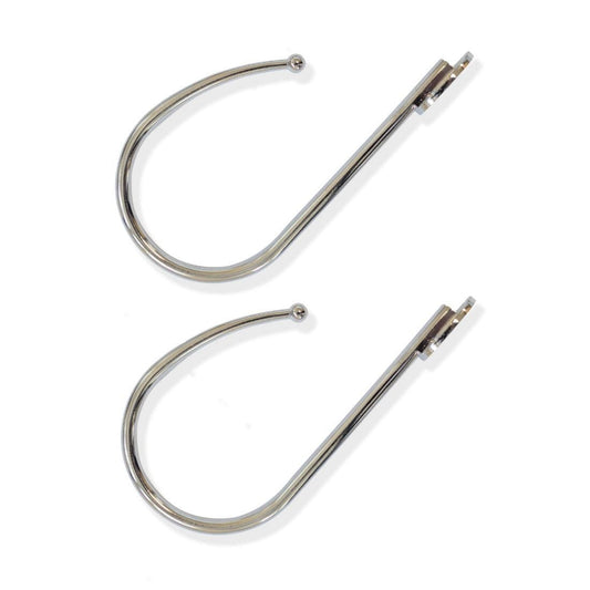Laura Ashley Metal Curtain Holdbacks (Pair) - Chrome