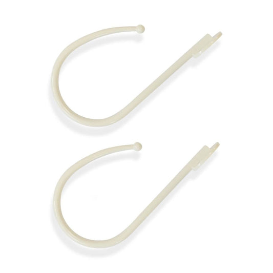 Laura Ashley Metal Curtain Holdbacks (Pair) - Cream