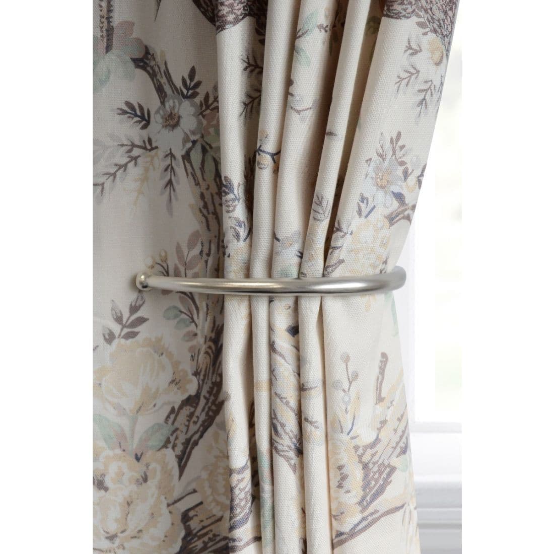 Laura Ashley Metal Curtain Holdbacks (Pair) - Matt Nickel