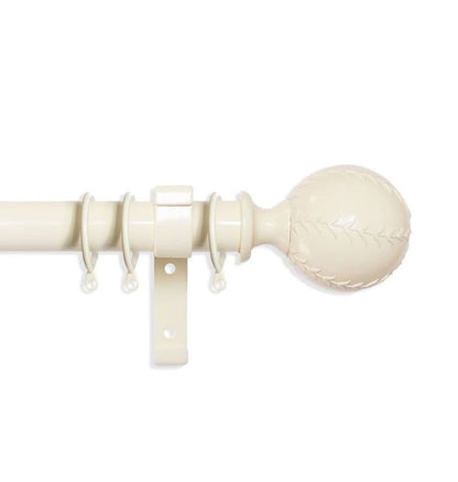 Laura Ashley Swirl 28mm Metal Curtain Pole - Cream