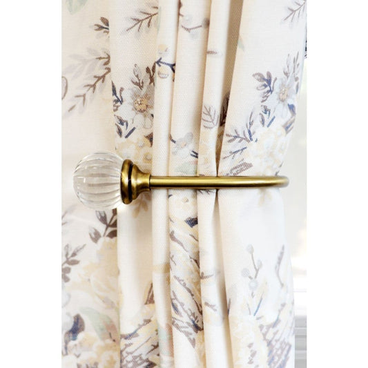 Laura Ashley Vivien Metal Curtain Holdback - Antique Brass