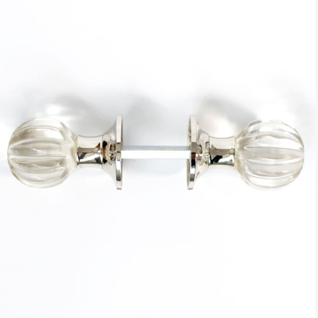 Laura Ashley Vivien Mortice Door Knobs (Pair) - Chrome
