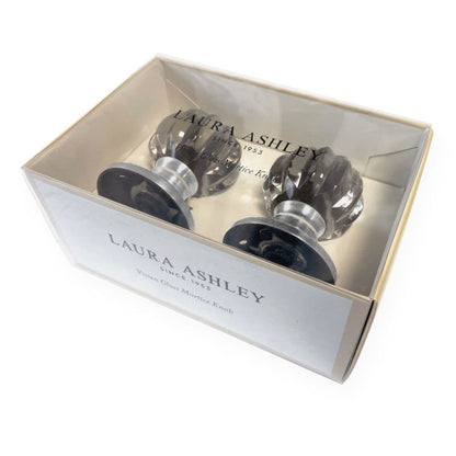 Laura Ashley Vivien Mortice Door Knobs (Pair) - Chrome