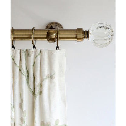 Laura Ashley Vivien 28mm Metal Curtain Pole - Antique Brass