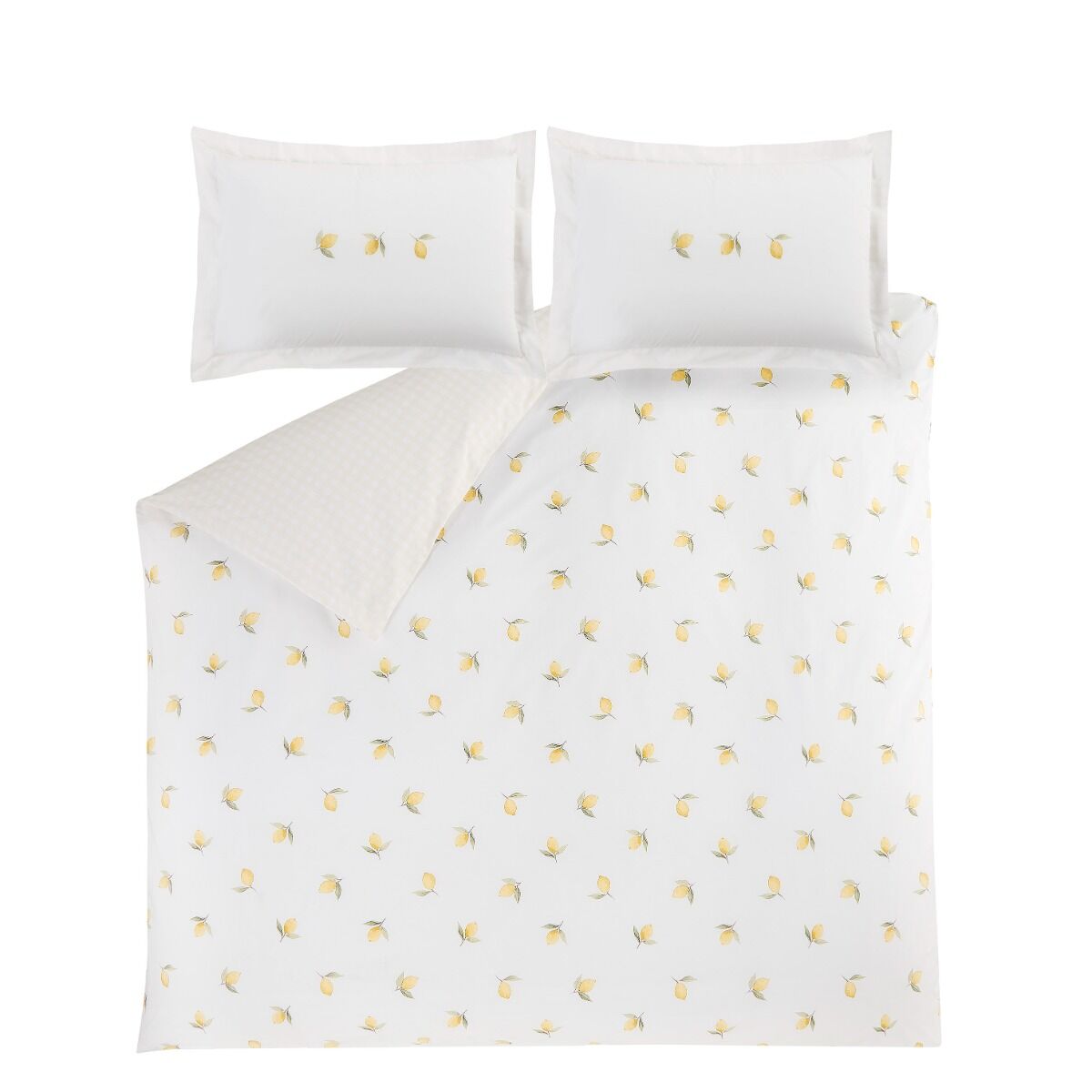 Sophie Allport Lemons Duvet Cover Set - White/Yellow