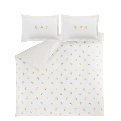 Sophie Allport Lemons Duvet Cover Set - White/Yellow