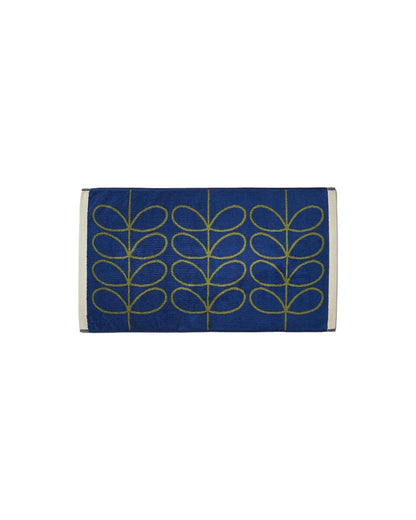 Orla Kiely Linear Stem Bath Mat - Navy/Olive