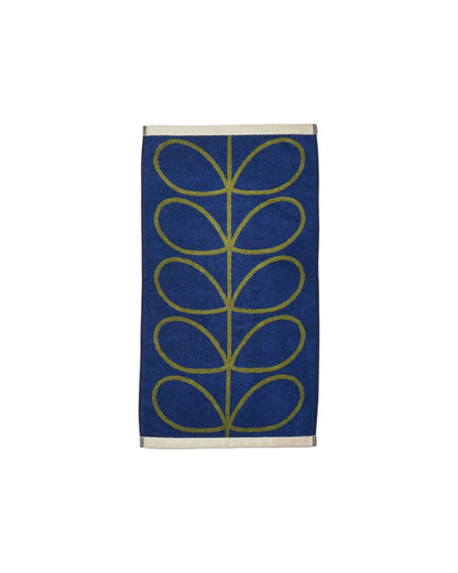 Orla Kiely Linear Stem Bath Towels - Navy/Olive