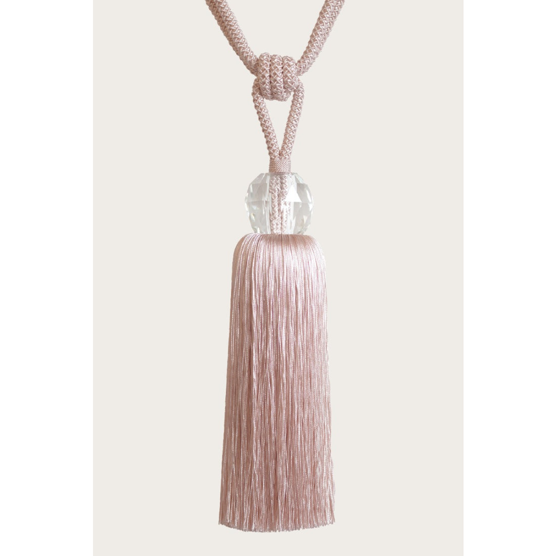 Laura Ashley Loren Glass Tassel Tieback - Blush