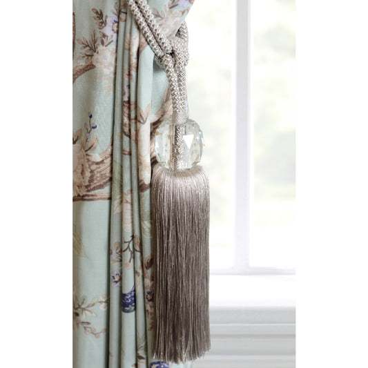 Laura Ashley Loren Glass Tassel Tieback - Dove Grey