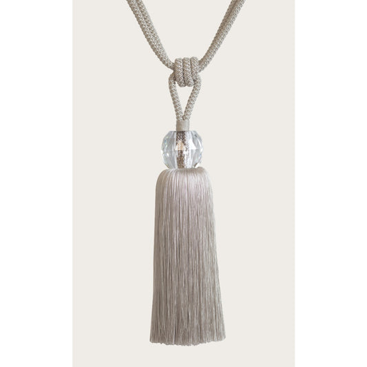 Laura Ashley Loren Glass Tassel Tieback - Dove Grey