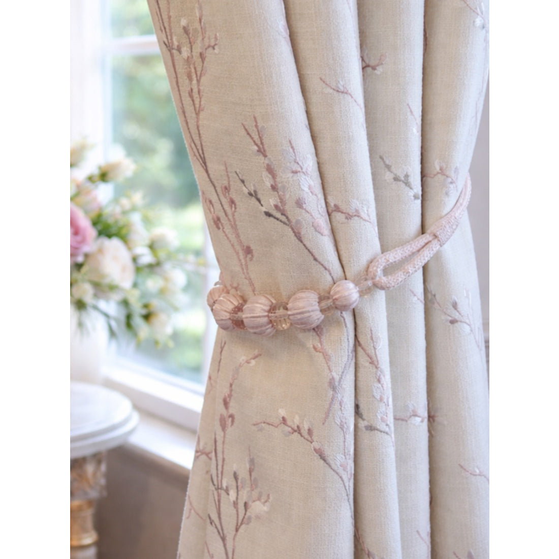 Laura Ashley Marrion Rope Tiebacks (Pair) - Chalk Pink