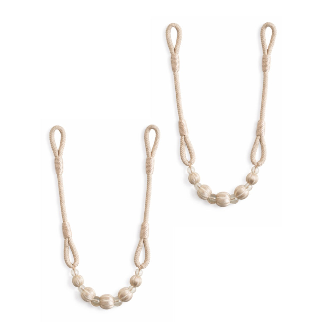 Laura Ashley Marrion Rope Tiebacks (Pair) - Pale Plaster