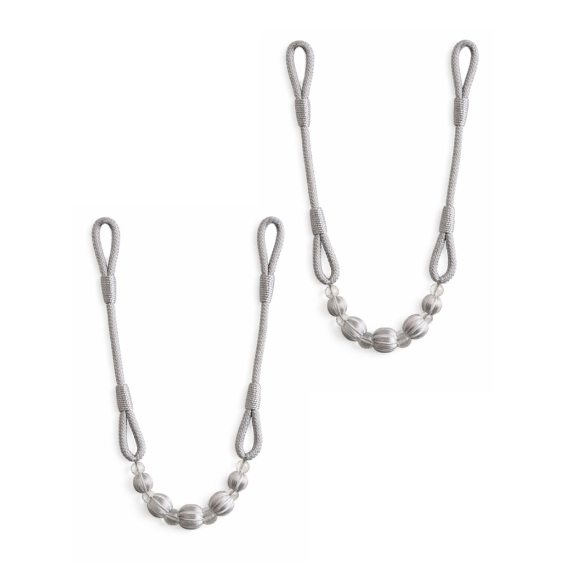 Laura Ashley Marrion Rope Tiebacks (Pair) - Silver