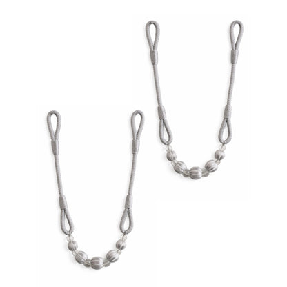 Laura Ashley Marrion Rope Tiebacks (Pair) - Silver