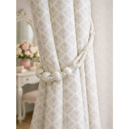 Laura Ashley Marrion Rope Tiebacks (Pair) - Warm Cream