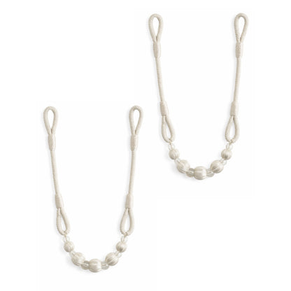 Laura Ashley Marrion Rope Tiebacks (Pair) - Warm Cream