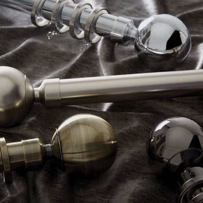 Jones Cosmos 28mm Metal Curtain Pole - Chrome