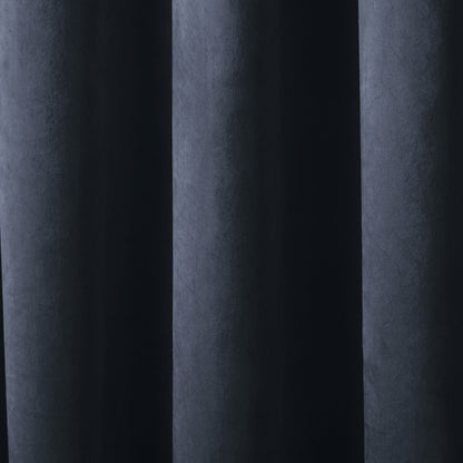 Montrose Pair of Eyelet Curtains by Laurence Llewelyn-Bowen in Navy - Pair of Eyelet Curtains - Laurence Llewelyn-Bowen