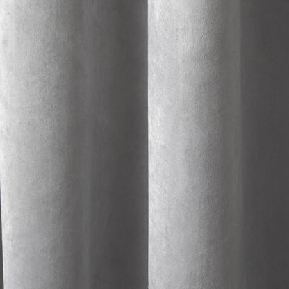 Montrose Pair of Eyelet Curtains by Laurence Llewelyn-Bowen in Silver - Pair of Eyelet Curtains - Laurence Llewelyn-Bowen