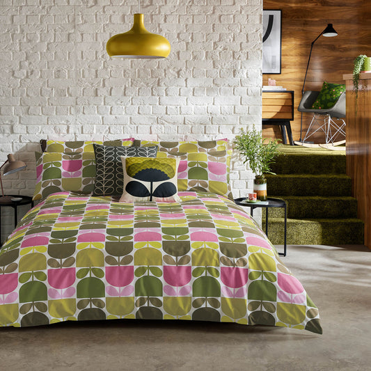 Orla Kiely Multi Block Stem Duvet Cover Set - Multi
