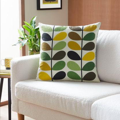 Orla Kiely Multi Stem Filled Cushion - Fern/Ochre