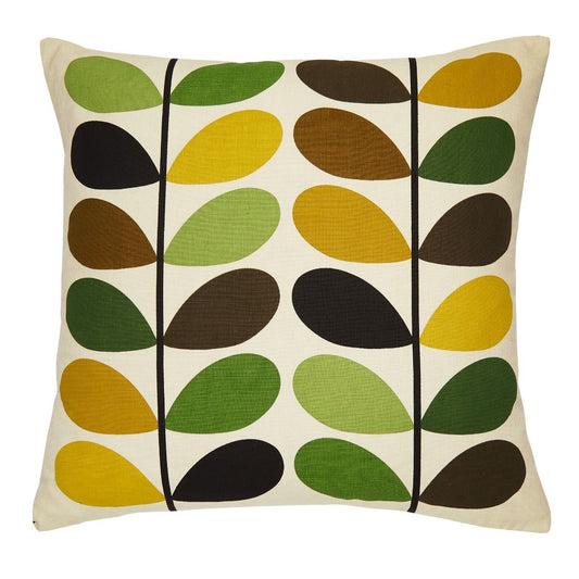 Orla Kiely Multi Stem Filled Cushion - Fern/Ochre