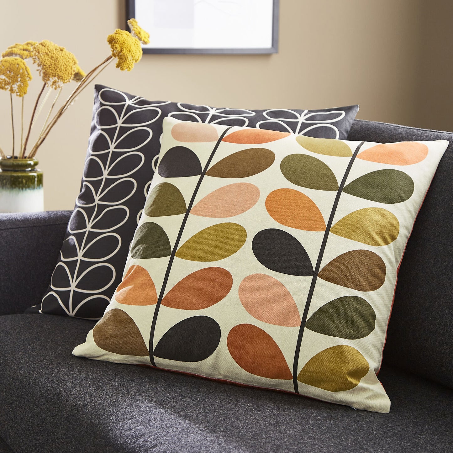 Orla Kiely Multi Stem Filled Cushion - Auburn