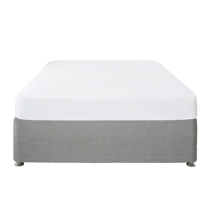 Plain Dye 32cm Fitted Bed Sheet by Serene in White - 32cm Fitted Bed Sheet - Serene